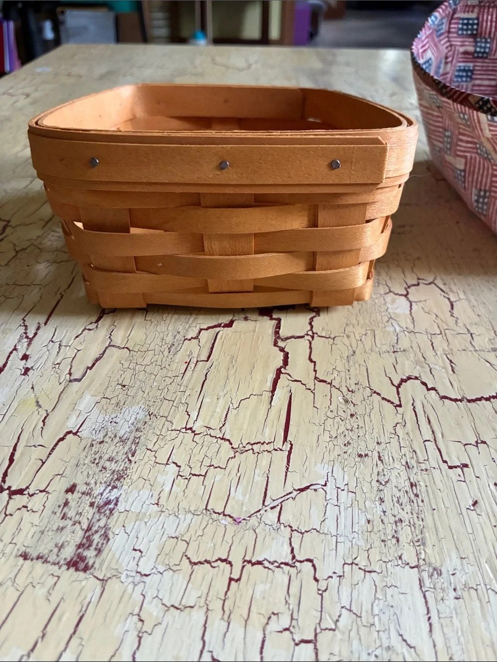 Vintage Longaberger Note Pad Basket with liner & protector